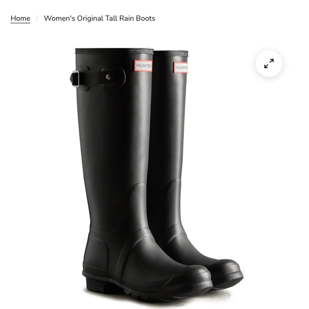 Hunter Black Original Tall Boots - Picture 2 of 4